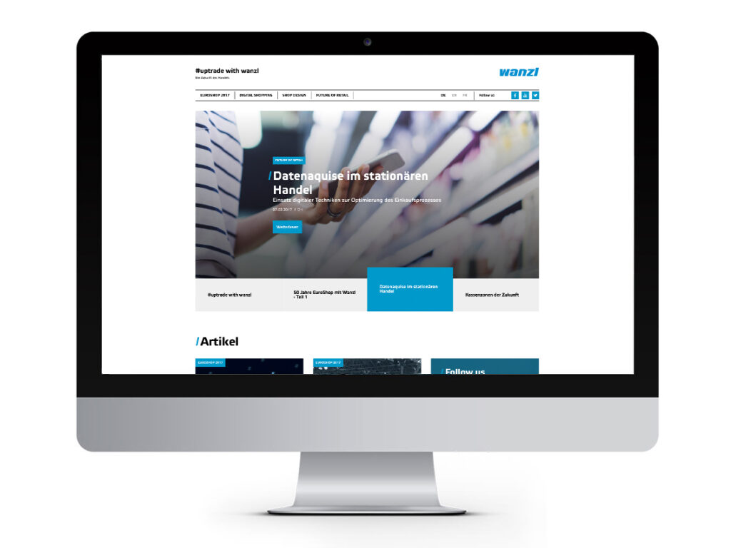 Website Wanzl Uptrade