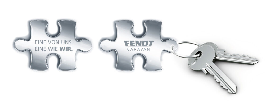 FENDT-CARVAN Puzzleteil-Schlüsselanhänger